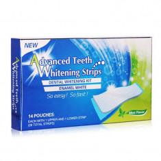 Benzi Albire Dinti, Advanced Teeth Whitening (fara peroxid), Cutie 14 plicuri foto