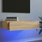 vidaXL Comodă TV cu lumini LED, stejar sonoma, 60x35x15,5 cm 842890