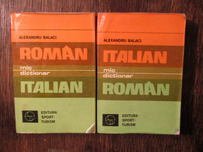 Mic dicționar rom&amp;acirc;n-italian / italian-rom&amp;acirc;n (2 vol.) - Alexandru Balaci foto