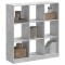 Gossi biblioteca, gri beton, 102x32x108 cm, lemn prelucrat