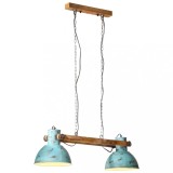 Lampa suspendata 25 W, albastru uzat, 85x28x109 cm, E27