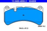 ATE 13.0460-4806.2 set placute frana,frana disc