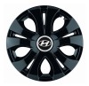 Set 4 Capace Roti Top Negru R16, Compatibil Cu Hyundai, Autohelix MSA