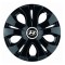 Set 4 Capace Roti Top Negru R16, Compatibil Cu Hyundai
