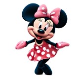 Cumpara ieftin Sticker decorativ, Minnie Mouse, Roz, 76 cm, 10714ST, Oem