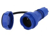 Conector Alimentare AC Mamă 16A Albastru
