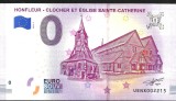 !!! 0 EURO SOUVENIR - FRANTA , HONFLEUR , BISERICA ST. CATHERINE - 2019.1 - UNC