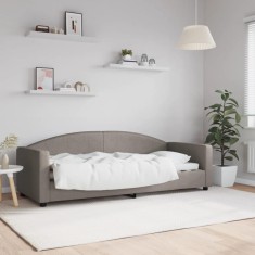vidaXL Pat de zi, gri taupe, 80x200 cm, material textil 354109