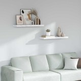 vidaXL Raft de perete Pe perete 2 pcs Marmură albă 90 x 23,5 x 4 cm 42019975