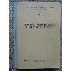 METODICA PREDARII LIMBII SI LITERATURII ROMANE-CLARA GEORGETA CHIOSA