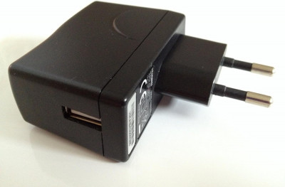 Incarcator Retea USB Huawei HS-050040E7, 400mA, 1 X USB, Negru, Swap foto