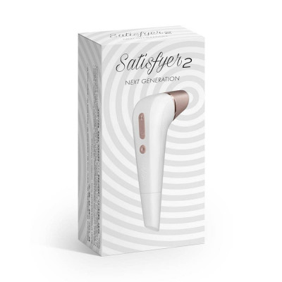 Vibrator Clitoridian Satisfyer 2 Next Generation, Alb foto