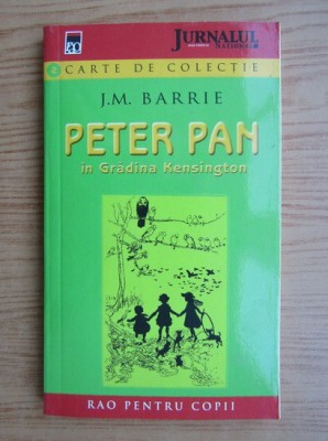 J. M. Barrie - Peter Pan in gradina Kensington foto