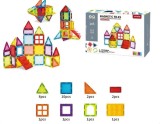 Cumpara ieftin Set de constructie magnetic, 26 piese, Magnetic THD Tiles, pastel de forme geometrice diferite