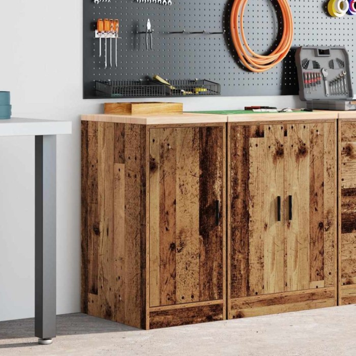 vidaXL Dulap depozitare garaj lemn vechi 40x51x85 cm lemn masiv de pin