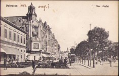 CP591N Debrecen, Piac r&eacute;szlet, carte poștală, circulată Gherla