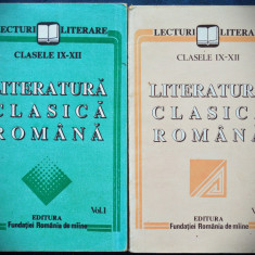 LITERATURA CLASICA ROMANA - LECTURI LITERARE, CLASELE IX-XII - VOL. 1 + VOL. 2