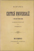 HST 122SP Historia critică universalĕ 1892 Ion Heliade-Rădulescu volumul II