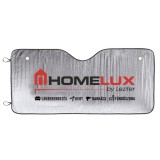 Parasolar Auto Homelux Leziter Alb-Argintiu 140x70cm Protectie Sol Interior
