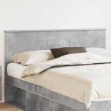 vidaXL Tăblie cap cu headboard Gri din beton 150 cm Lemn compozit 888411