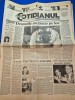 Ziarul cotidianul 11 februarie 1993 - articol mircea lucescu,interviu constantin tutunaru primarul sectorului 3