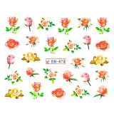 Cumpara ieftin Tatuaj Unghii LUXORISE Flower Rose, BN-875