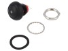 Comutator Apasare KNITTER-SWITCH DPWL 1 CG-KG, IP67, LED Verde, SPST-NO, Negru, Montare Insurubare