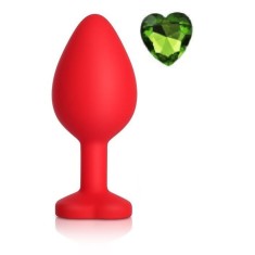 Dop Anal Brighty Medium Silicon Rosu/Verde Mokko Toys