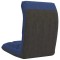 Scaun de podea pliabil, albastru, material textil - 4