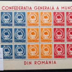 1947-Romania-CGM-Coala de 6 serii-Lp209a-guma orig.-MNH
