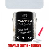 Vopsea decorativa Magic Efect Satin perlat 02 White Pearl 2.4 L + TRAFALET GRATIS