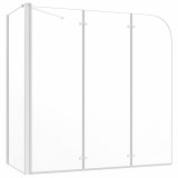 vidaXL Cabină de baie, 120x69x130 cm, sticlă securizată, transparent