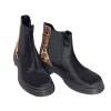 Ghete dama din piele de ponei Black Fabiola, 36 - 41, Negru, Ingiro