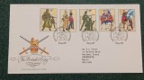 Anglia 1983 - uniforme militare, serie pe FDC