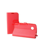Husa Flip Stand Magnet UTOK 470Q, Protectie Integrala, Piele Ecologica, Culoare Rosie