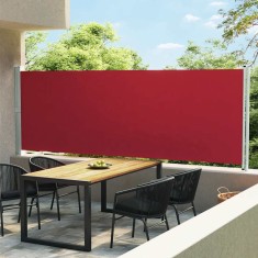 vidaXL Copertină laterală retractabilă de terasă, roșu, 600 x 160 cm