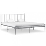 Cumpara ieftin Cadru de pat, gri, 200x200 cm, metal