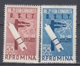 ROMANIA 1957 LP 431 AL II-LEA CONGRES A.S.I.T. SERIE MNH, Nestampilat