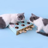 Jucarie interactiva 2 in 1 pentru pisici: loc de zgariat si vanatoare de soricei