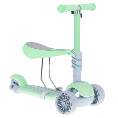 Tricicleta + Trotineta + Skateboard (3in1) roti iluminate LED - VERDE AVX-K6625 foto