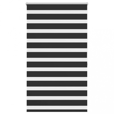 Jaluzea tip zebra, 100 x 175 cm, negru foto