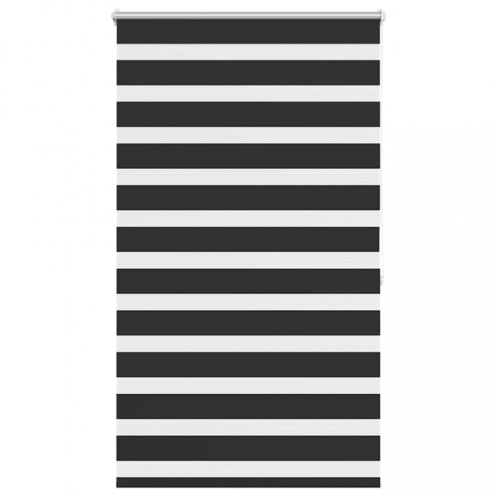 Jaluzea tip zebra, 100 x 175 cm, negru