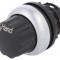 Comutator Rotativ 22mm Negru 2 Poziții