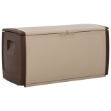 Cumpara ieftin Cutie pentru depozitare, bej și maro, 122x56x63 cm