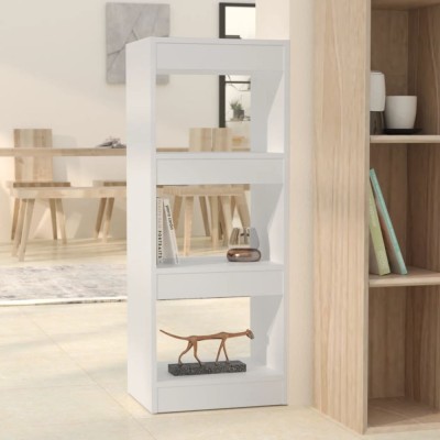 vidaXL Bibliotecă/Separator cameră, alb, 40x30x103 cm, PAL foto