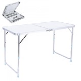 Masa Pliabila Picnic tip Servieta 60x120cm cu Inaltime Reglabila MHM