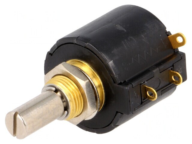 Potentiometru axial 1k&Omega; 1W linear IP40