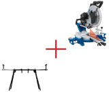 Fierastrau circular de masa culisant cu laser HM140L Scheppach 5901218901, 2000 W, O305 mm - Pachet