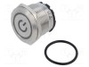 Comutator anti-vandalism E-SWITCH 2 poziții SPST 20A 250V IP67 LED roșu