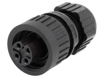 Conector Circular Mamă IP67 4 PIN PE Cablu foto